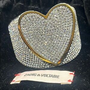 Zadig & Voltaire Silver Heart Bracelet